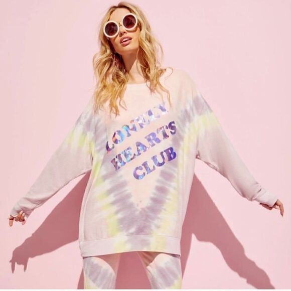 WILDFOX NWT lonely hearts club sweatshirt - Picture 1 of 5